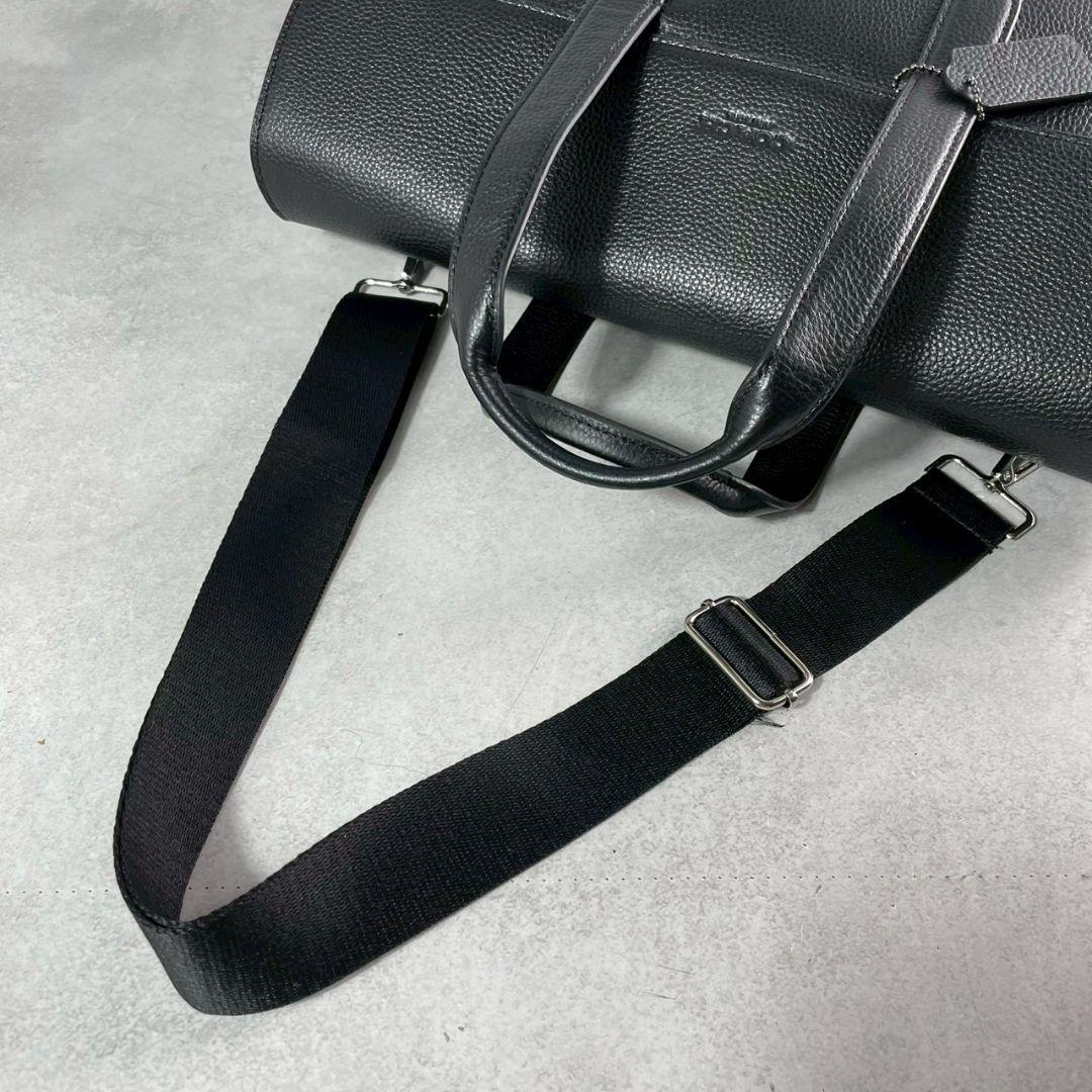 未使用級 コーチ メトロポリタン 2way ビジネスバッグ レザー A4可 黒