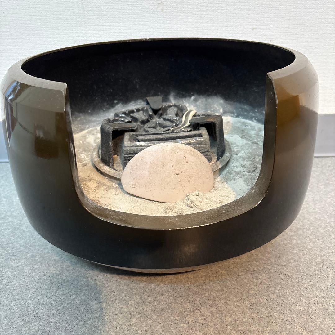野々田 風炉型電熱器 風炉 電熱器 茶道具 茶釜 セット電源コードなし