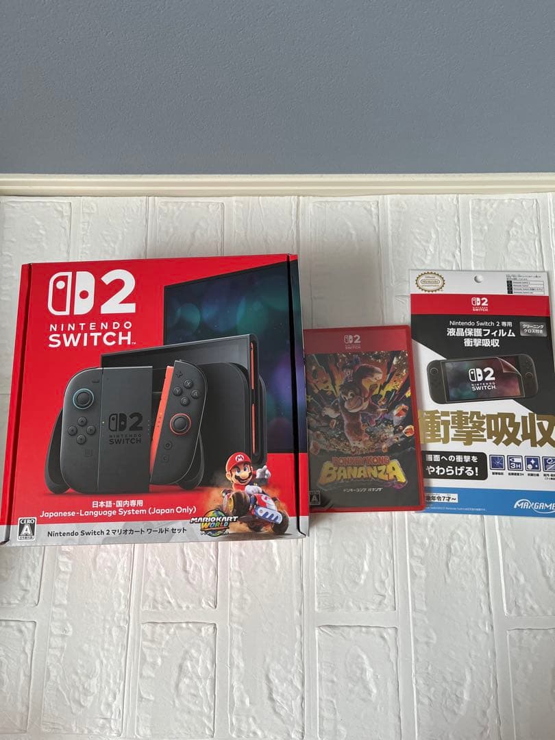 Nintendo Switch2マリオカート同梱版　新品3点セット Nintendo Switch 【セット商品】【送料無料(宅)・即日出荷】Nintendo 2