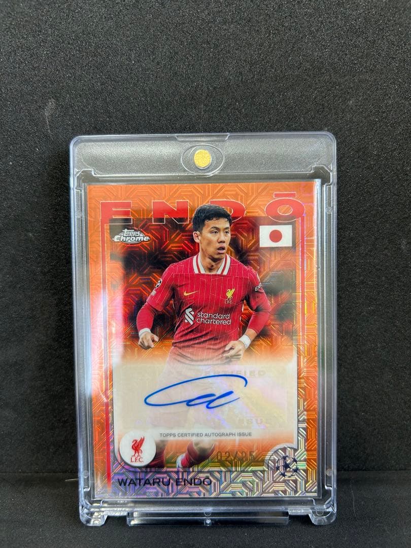 遠藤 渓太 リバプール オートグラフカード - メルカリ