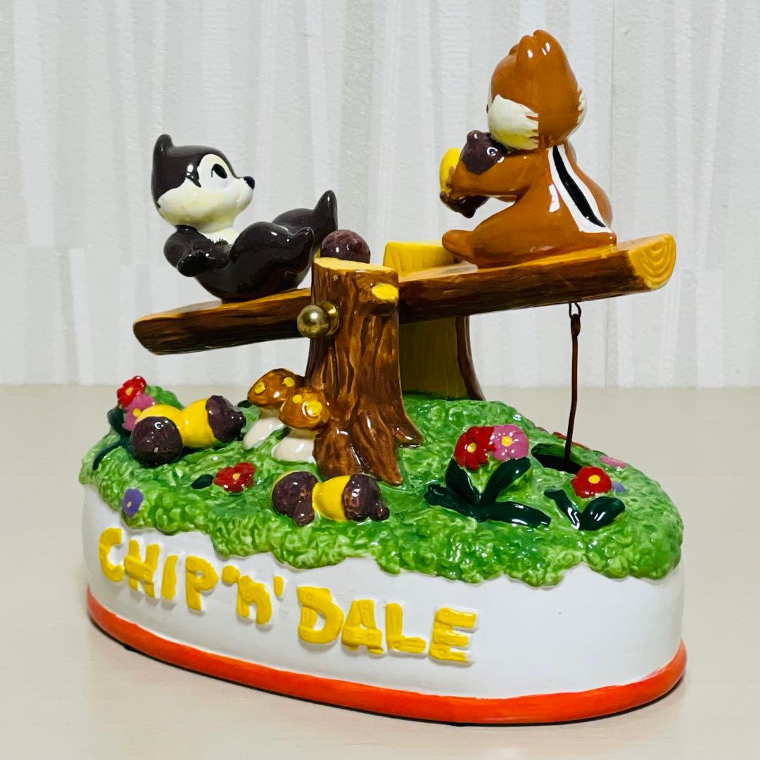 希少レア Sankyo Disney チップとデール オルゴール 陶器製 - メルカリ