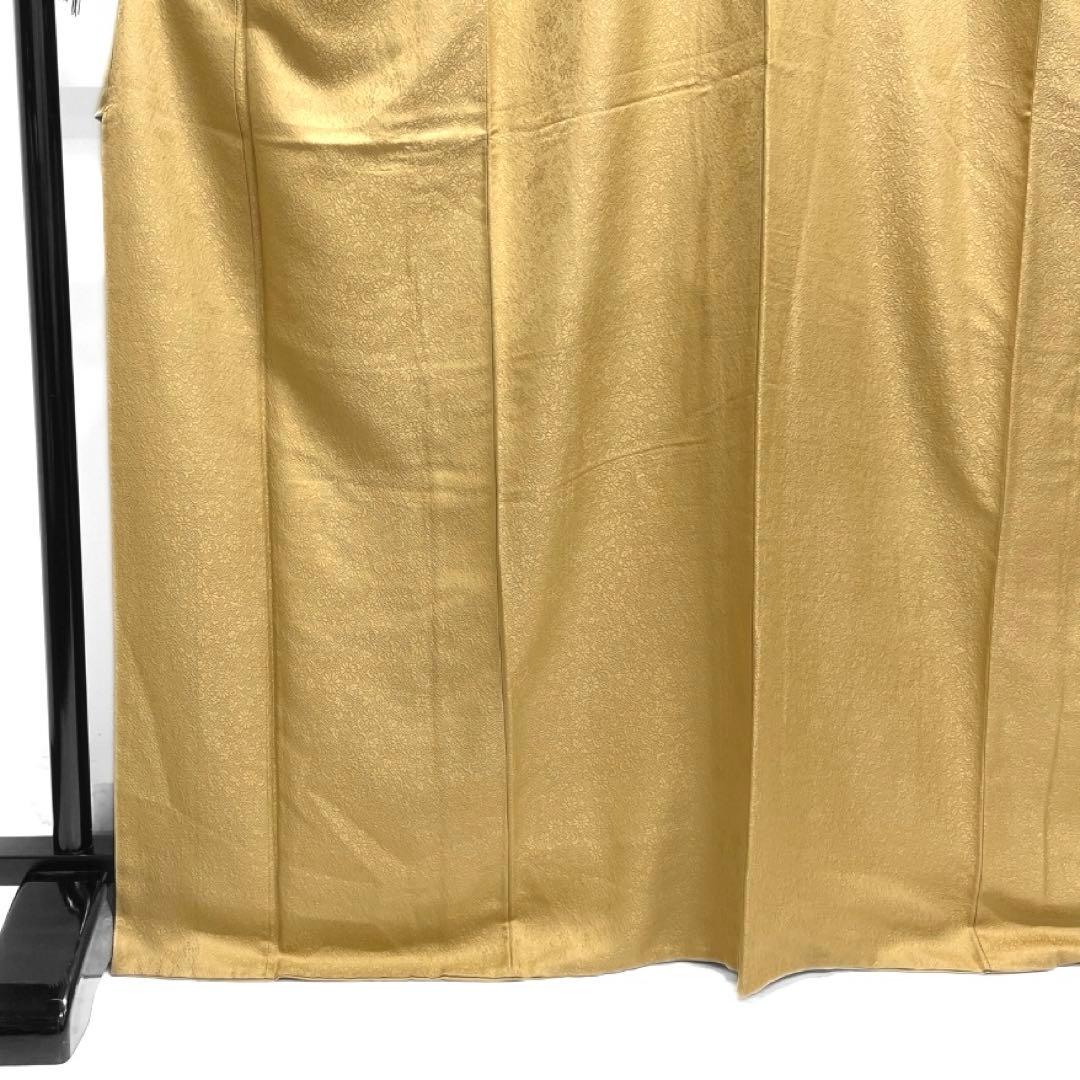 未着用 色無地 菊花 桐の花 パーティ お食事会 紋無し 着物 044a d