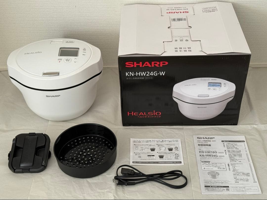 SHARP シャープ ヘルシオ ホットクック2.4L KN-HW24G ホワイト KN-HW24G | ヘルシオ ホットクック：シャープ