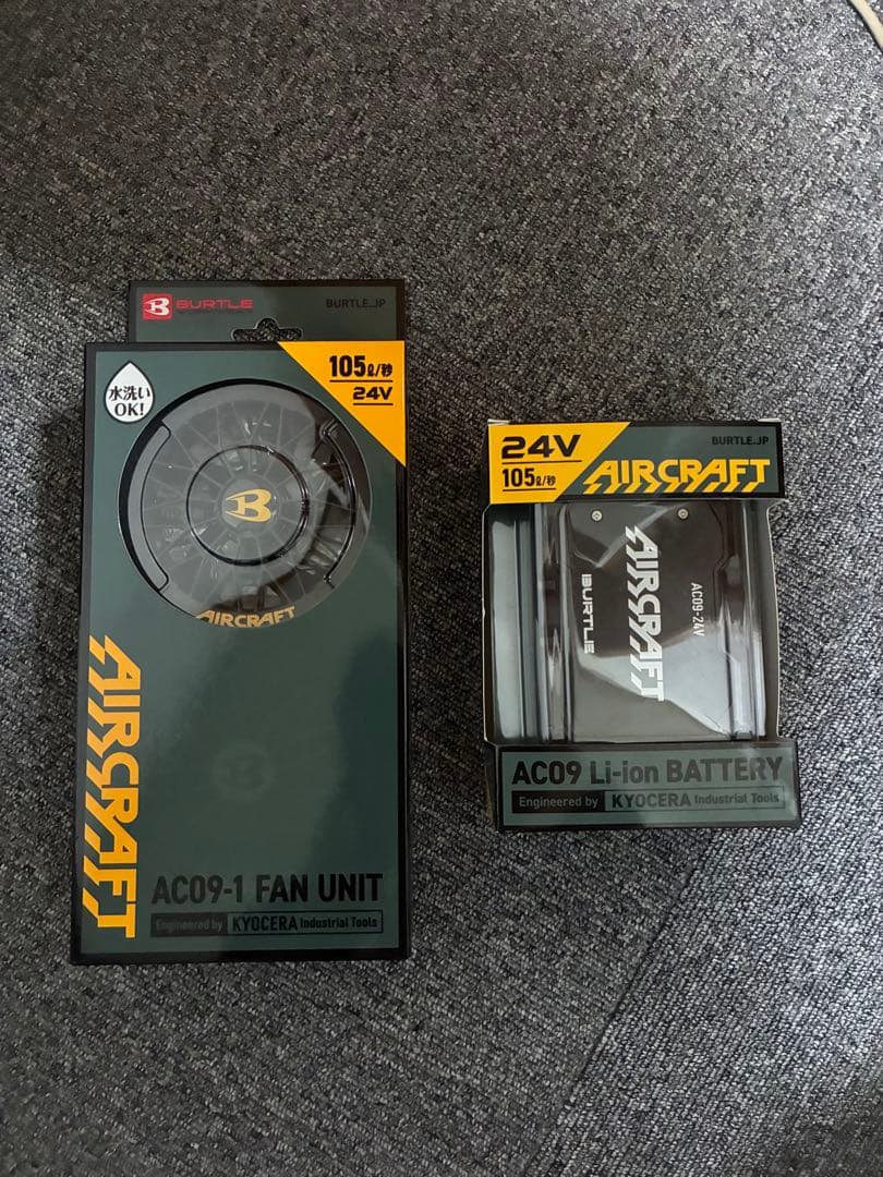 AC09-1 FAN UNIT & AC09 Li-ion BATTERYセット - メルカリ