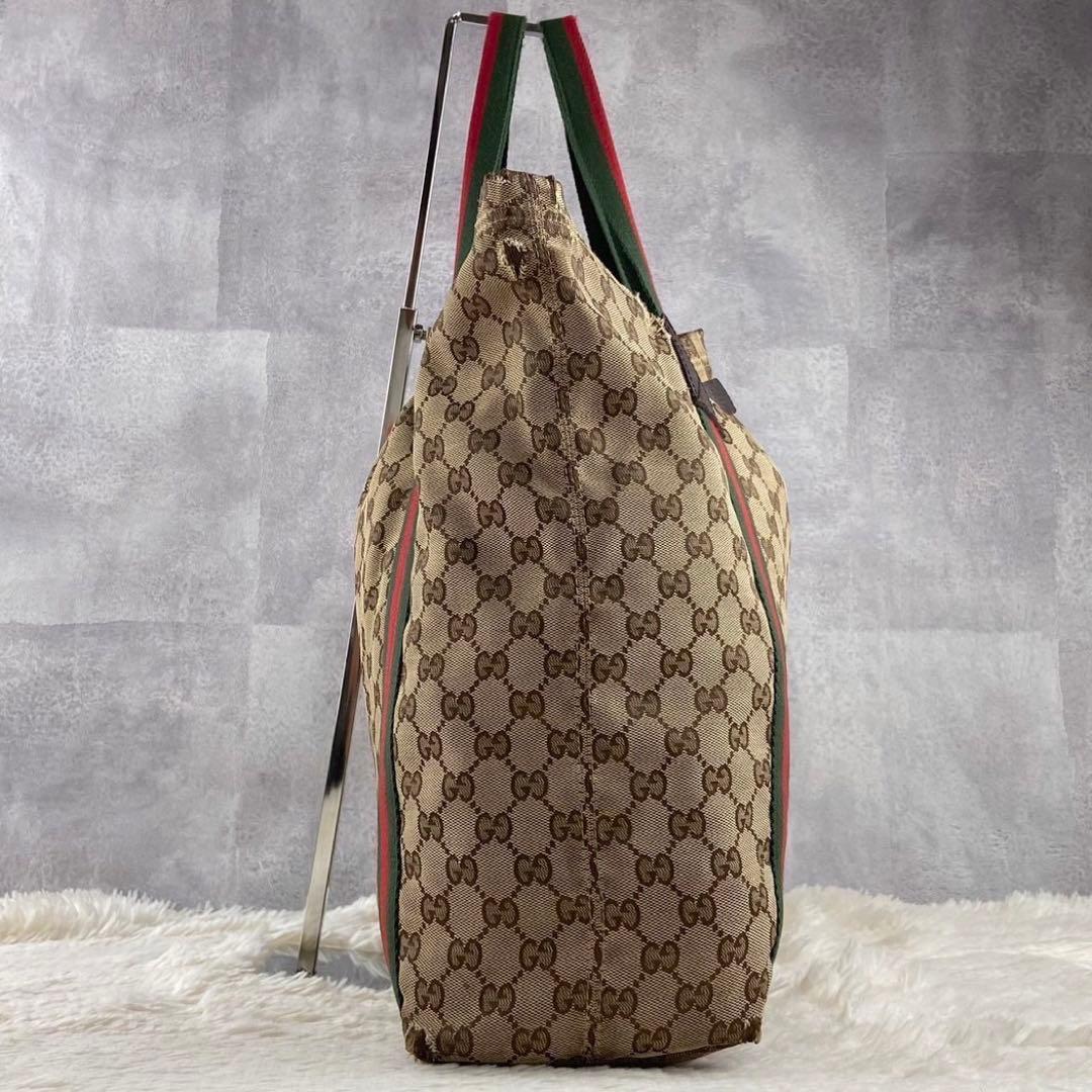 価格ファッション - A4可 GUCCI キャンバス トートバッグ GG柄