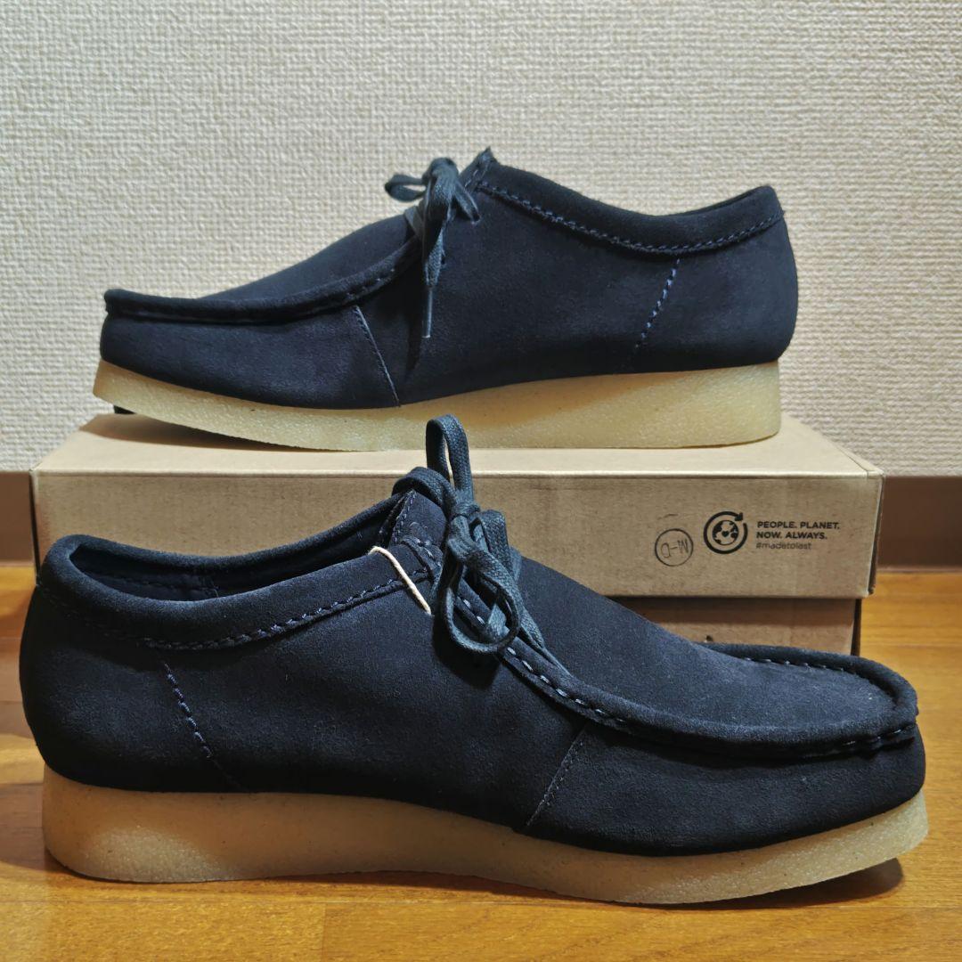 CLARKS ワラビー WALLABEE EVO 28.5cm NAVY