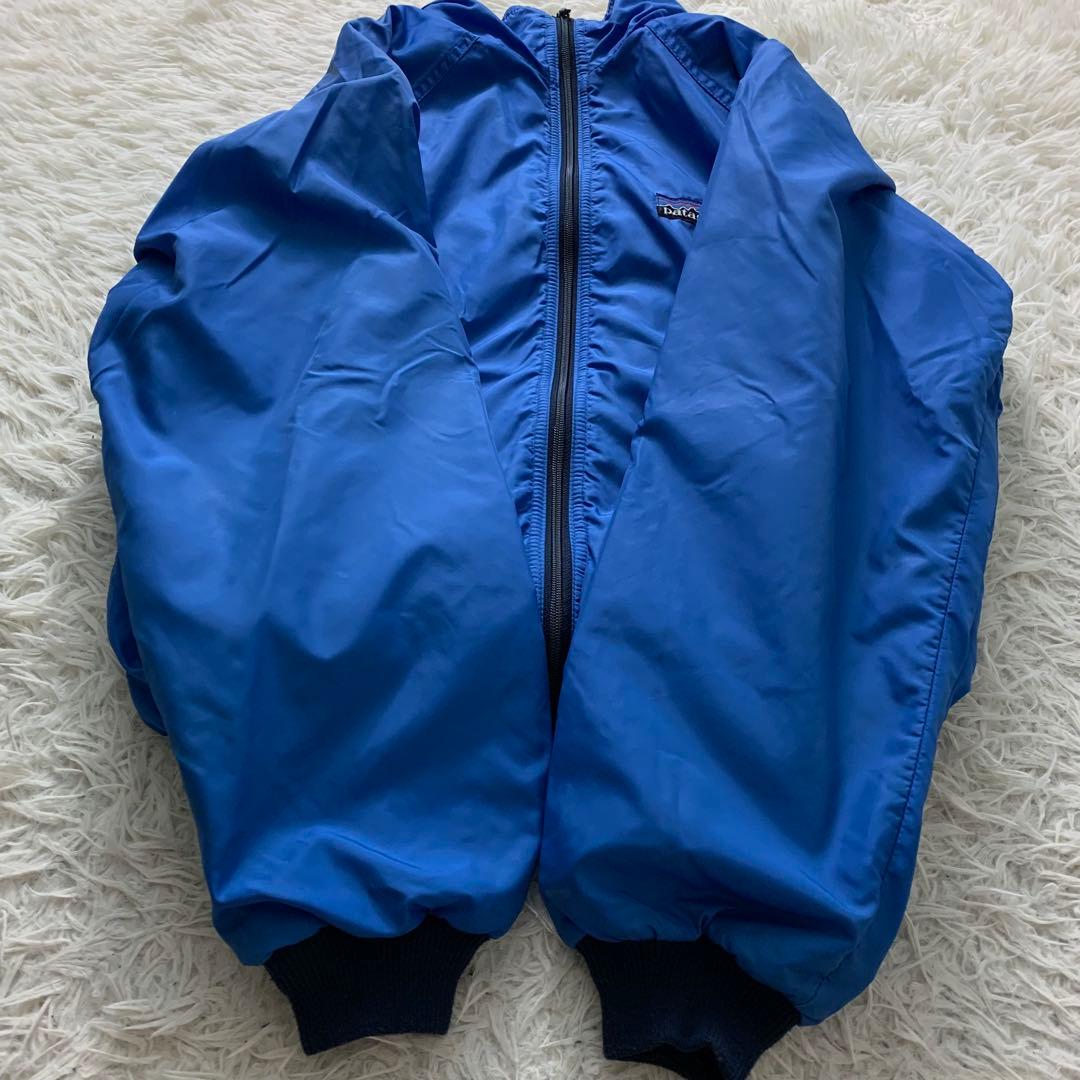 希少□パタゴニア 80s デカタグ シェルドシンチラ ジャケット ブルー