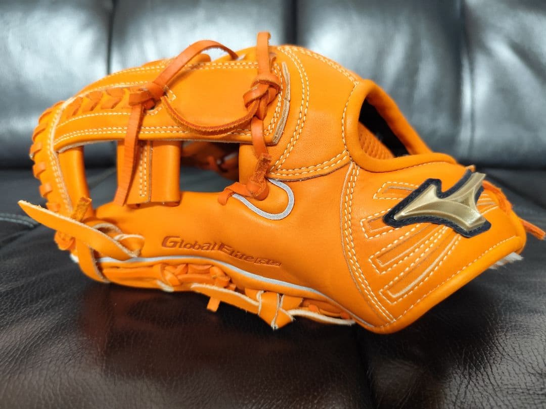 Mizuno GlobalEliteRG 少年軟式グローブ 左利き オレンジ オレンジ