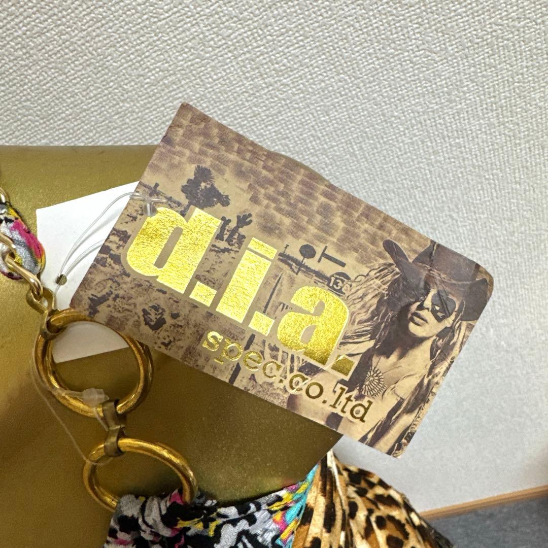 新品タグ付き★d.i.a.★平成ギャル★ヒョウ柄キャミ★金/悪羅悪羅/露出