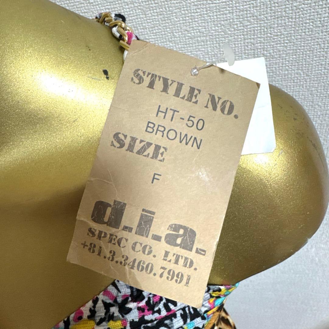 新品タグ付き★d.i.a.★平成ギャル★ヒョウ柄キャミ★金/悪羅悪羅/露出