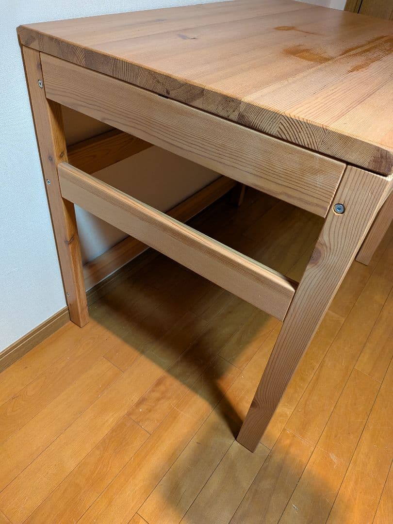《送料込》無印 木製デスク パイン材 作業台 学習机 テーブル デスク 勉強机