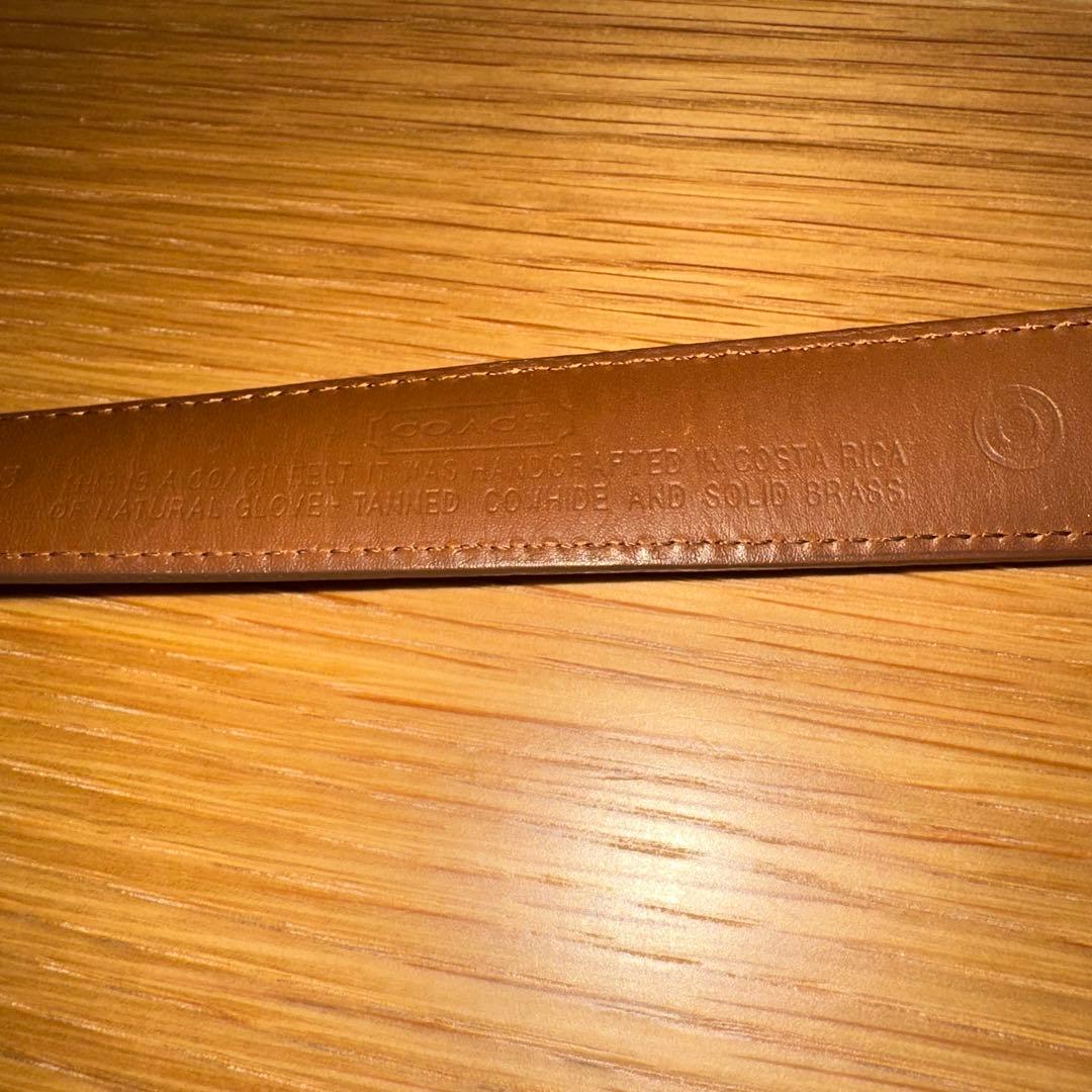 coach ベルト ブラウン 75 全長90㎝ キャメル コーチ オールドコーチ