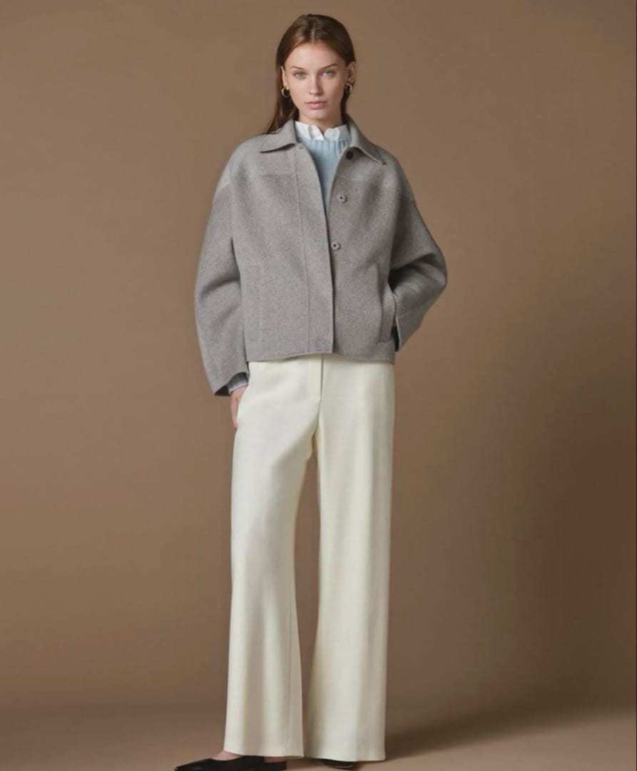 新品☆Theory Luxe ウールコート ダブルフェイスコート カシミヤ混