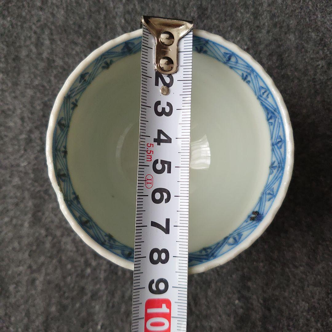 伊万里 古伊万里 肥前吉田焼 蕎麦猪口 小鉢 渦巻文 三客揃 江戸期 未