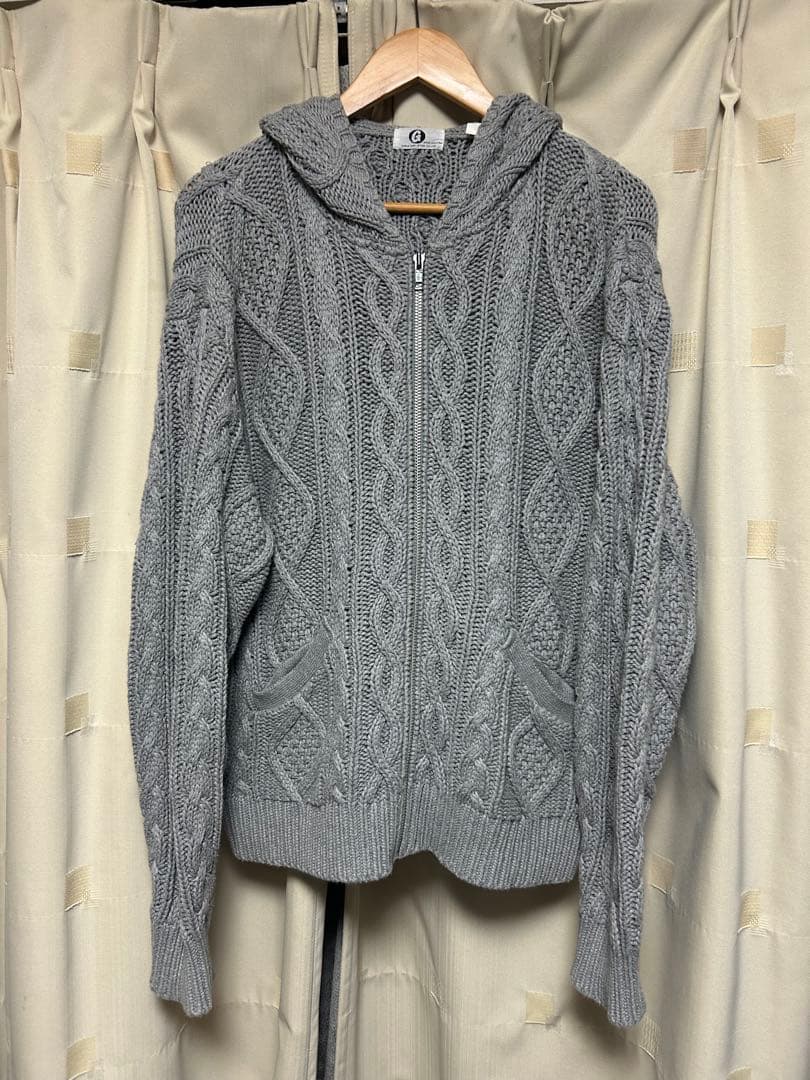 GOOD ENOUGH フィッシャーマン ZIP UPニットパーカー 90s 希少 初期90s『GOOD ENOUGH』藤原ヒロシ着用 GEタグライン入り