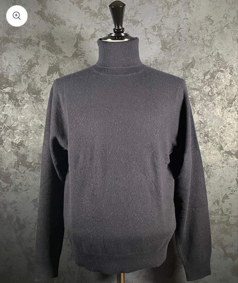 SALE】Franco Spada新品ネイビー カシミア100% タートル L - メルカリ