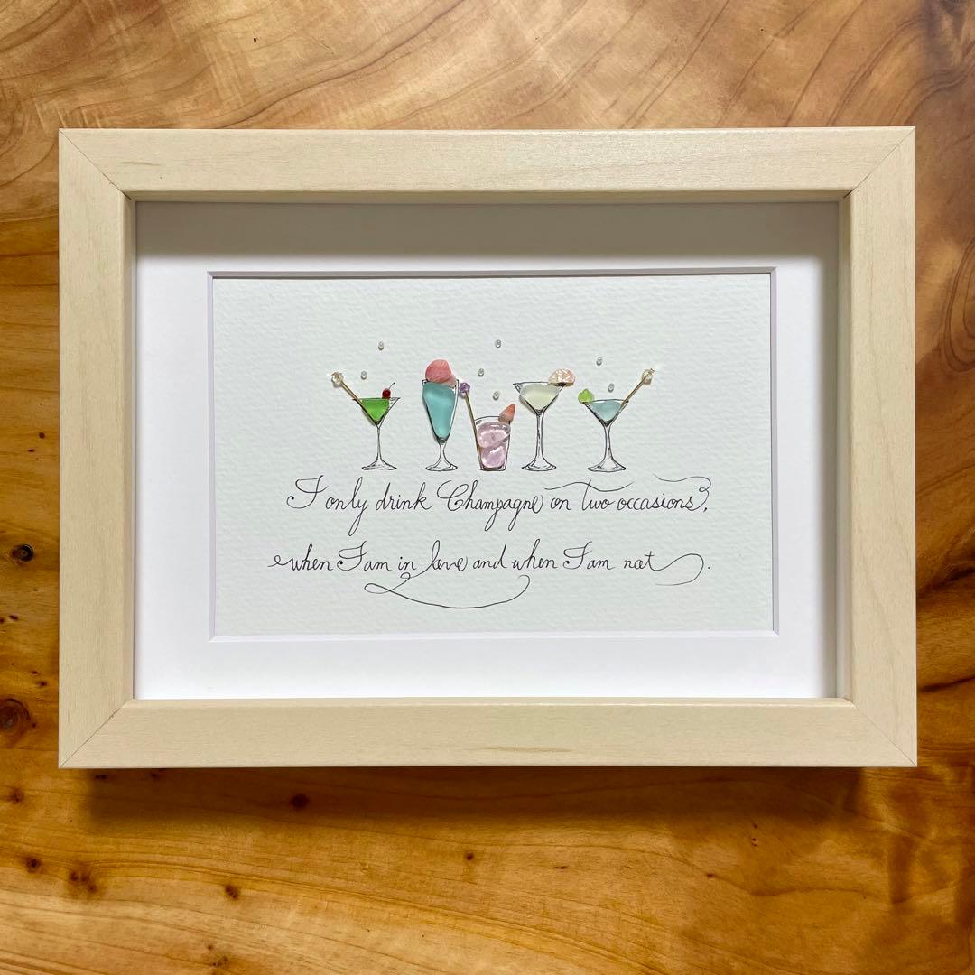 シーグラスアート カクテル ドリンク - メルカリ