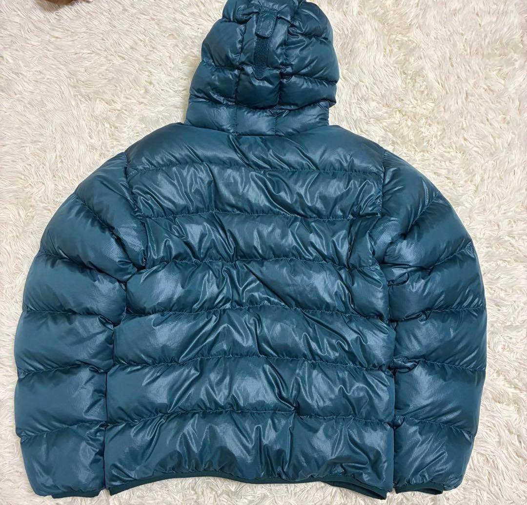 専用 モンベル ライト アルパイン ダウン パーカ ブルーグリーン M