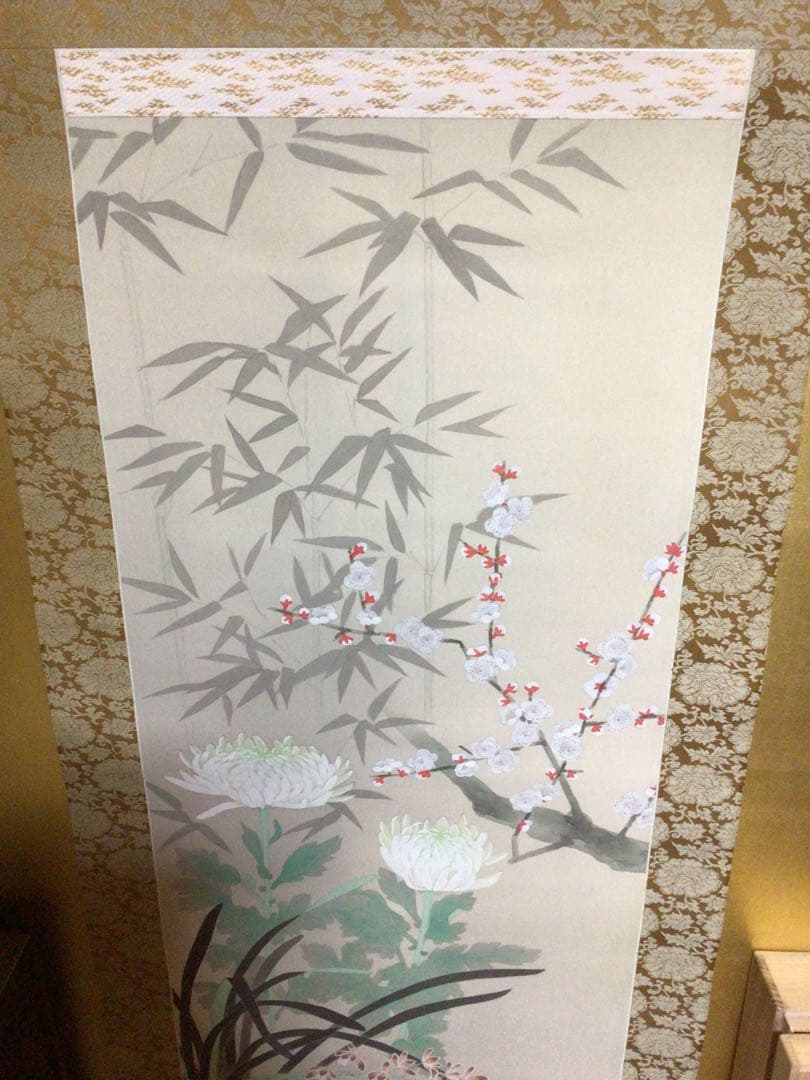 掛け軸 橋口幾三郎『四君子』 太巻二重箱 - メルカリ