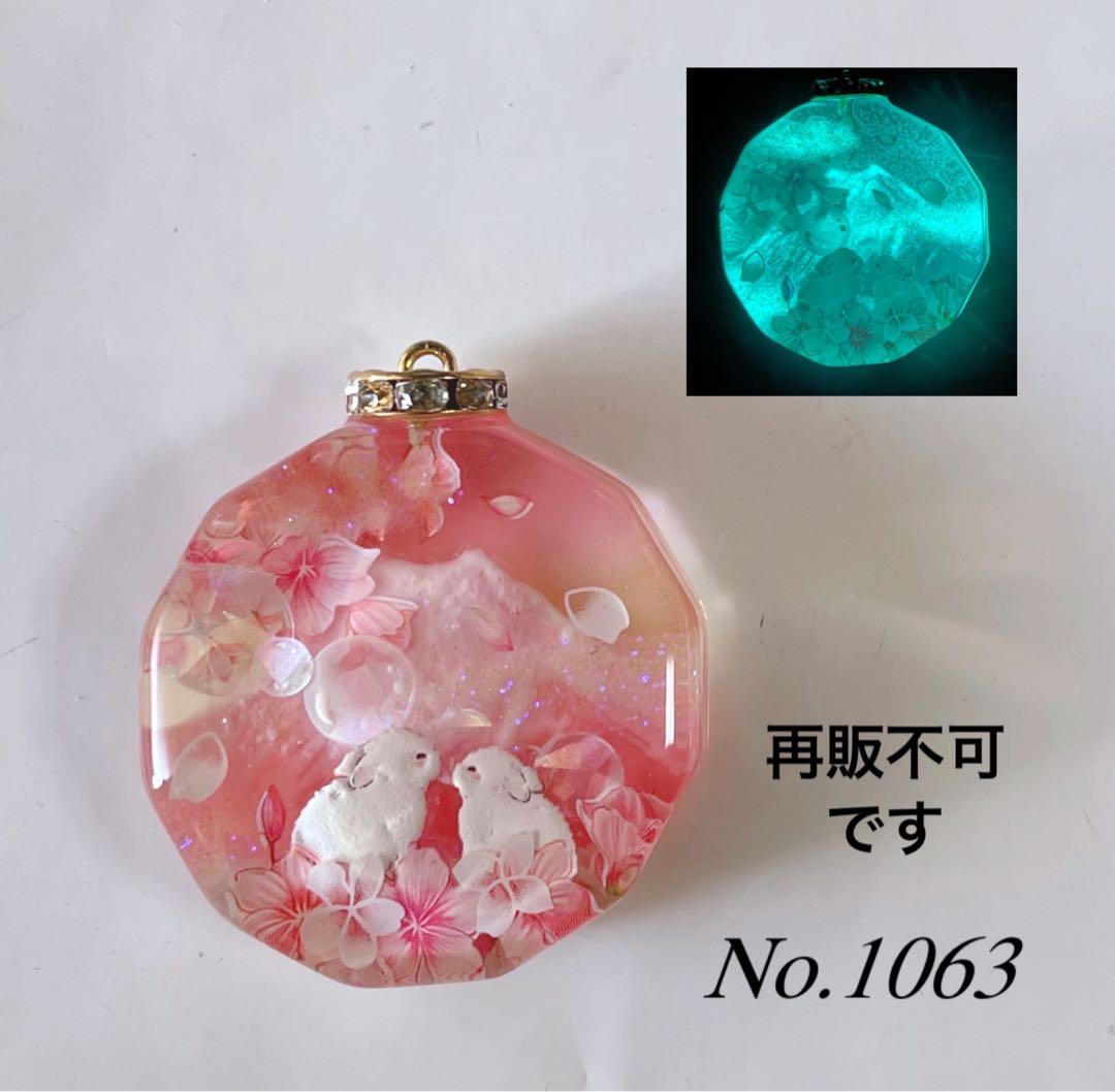 RUKURUKU様専用/虹といちごとシマエナガ 蓄光 オルゴナイトキーホルダー