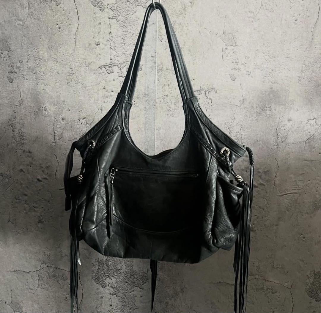 14th addiction leather one shoulder bag