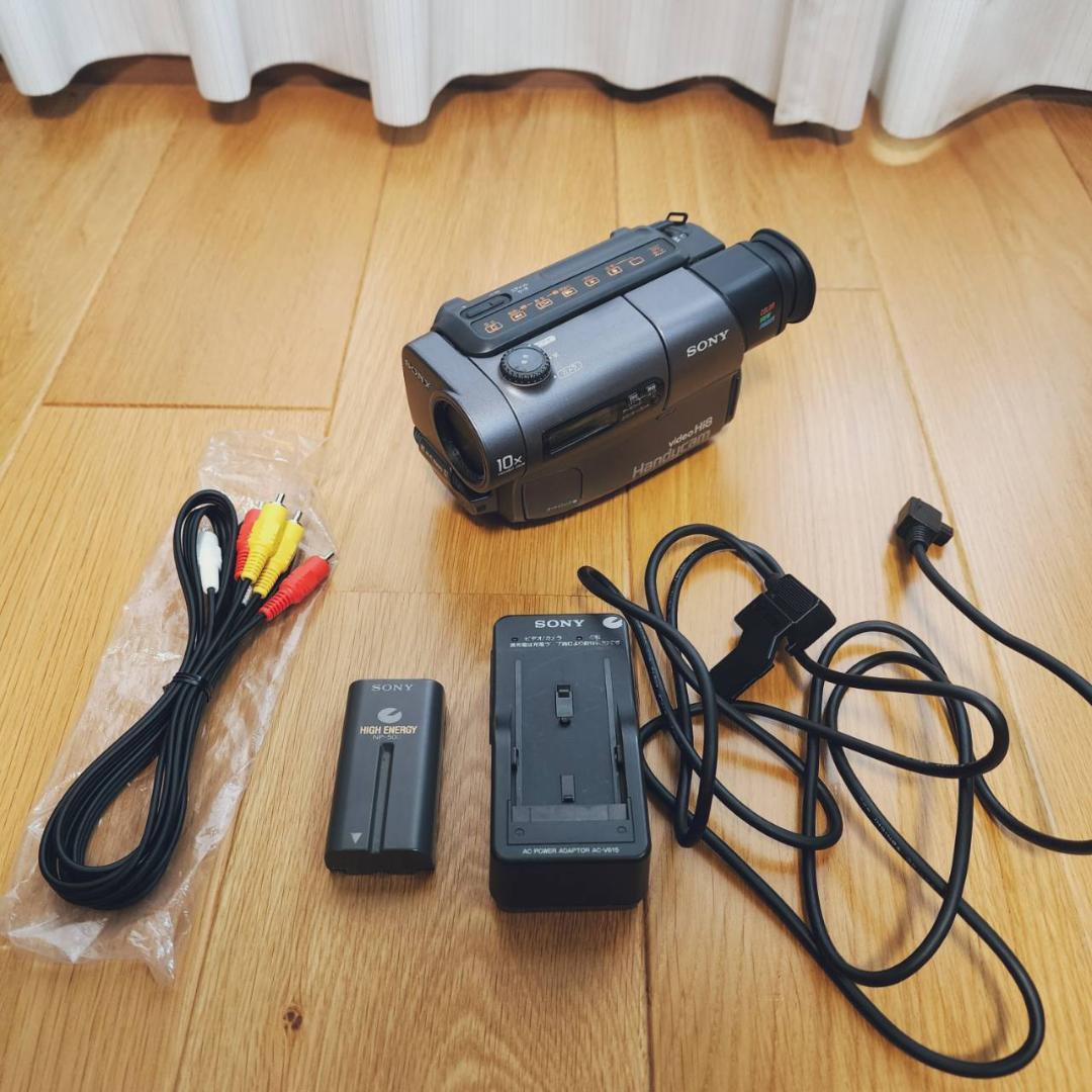 動作確認済】SONY 高画質 8ミリ Hi8 ビデオカメラ CCD-TR3 - メルカリ