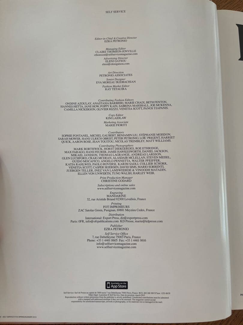 self service magazine No.42 S/S 2015 - メルカリ