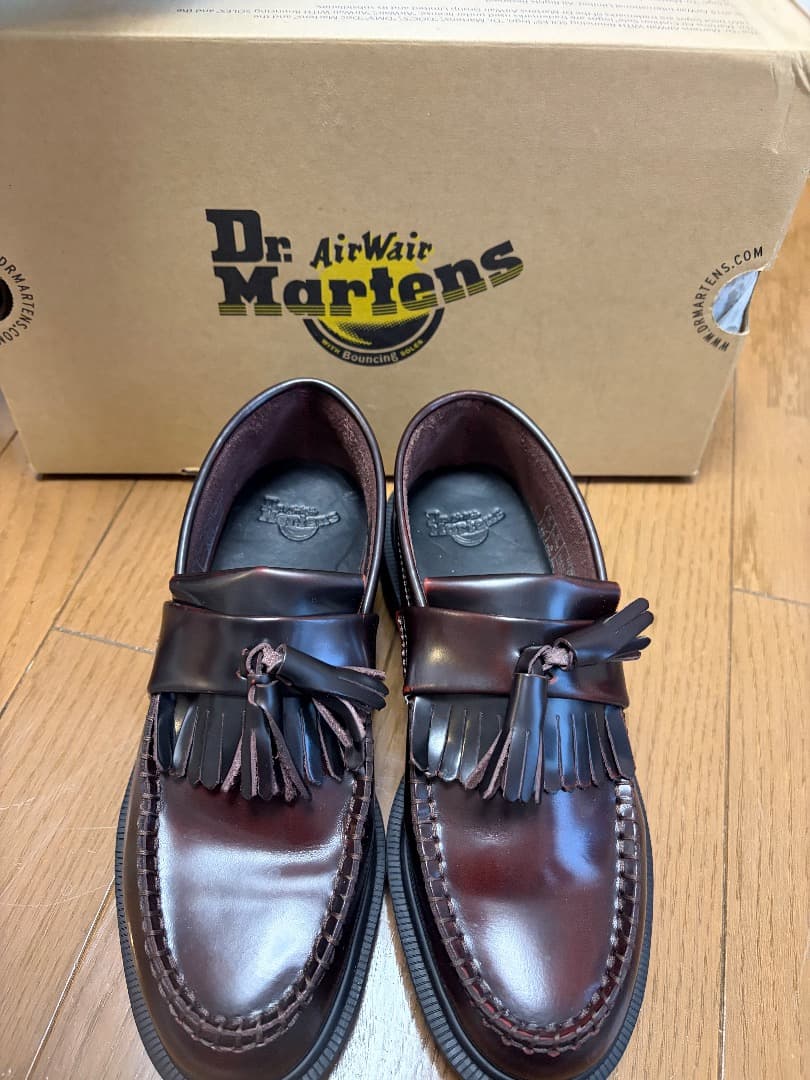 Dr. Martens ADRIAN チェリーレッド UK 4 Dr. Martens - Mens Adrian Tassle Loafer, Size: 6 D(M) US / 5 F(M