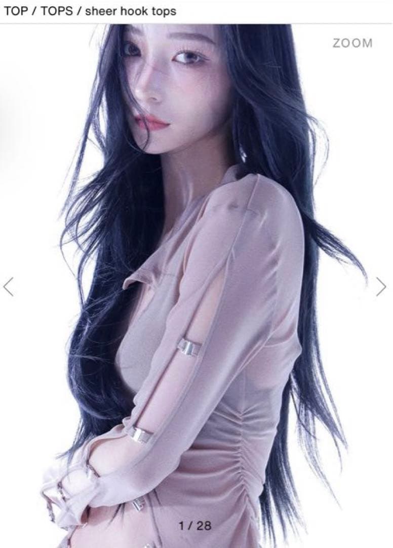 melt the lady sheer hook tops baige - メルカリ