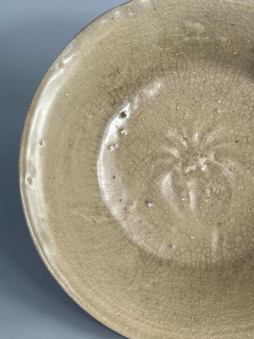 韓国美術 高麗青磁 盤 皿 貫入 伝来品 古物古作 時代 朝鮮半島 李朝 宋