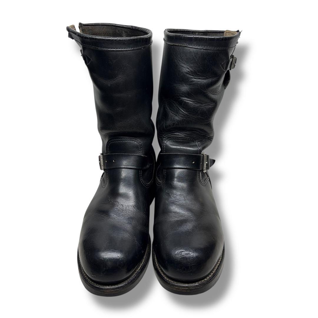 90's□Chippewa【27.0】エンジニアブーツ ブラック 黒 廃盤モデル