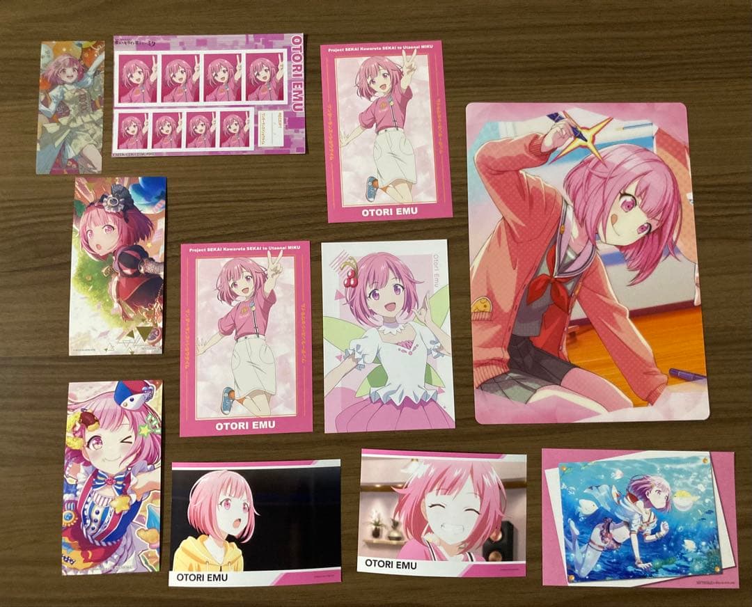 鳳えむ グッズセット タペストリー ポストカード 缶バッジ アクスタ