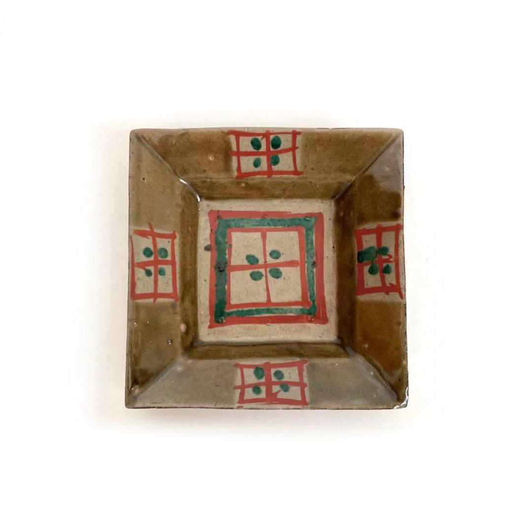 人間国宝　陶芸家　濱田庄司　浜田庄司　赤絵皿　識箱　菓子皿　四方皿 Yahoo!オークション -「濱田庄司 皿」(益子) (日本の陶磁)の落札相場