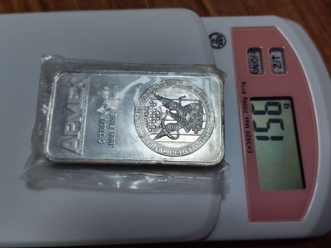 APMEX 5トロイオンス 999ファインシルバー約155g - メルカリ