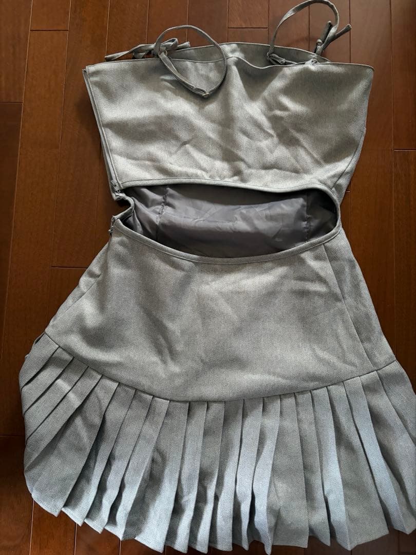 andmary Karen knit set mini dress gray - メルカリ