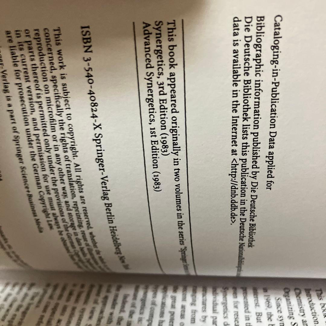 英語洋書　協同現象の数理　増補版　ヘルマン・ハーケン