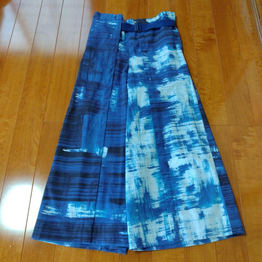 イッセイミヤケ　総柄ワイドパンツ 楽天市場】極美品 PLEATSPLEASE プリーツプリーズ ISSEY MIYAKE