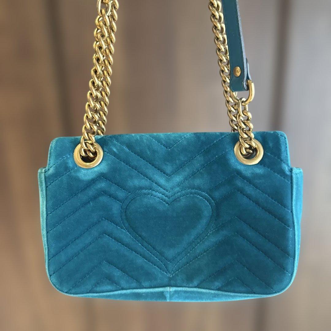 Angel Arnardo様 グッチ ベルベット チェーンショルダーバッグ - メルカリ