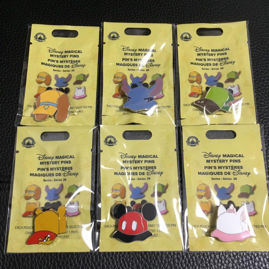 ディズニーストア シークレットピンバッジ ミステリーピンバッジ 全6種