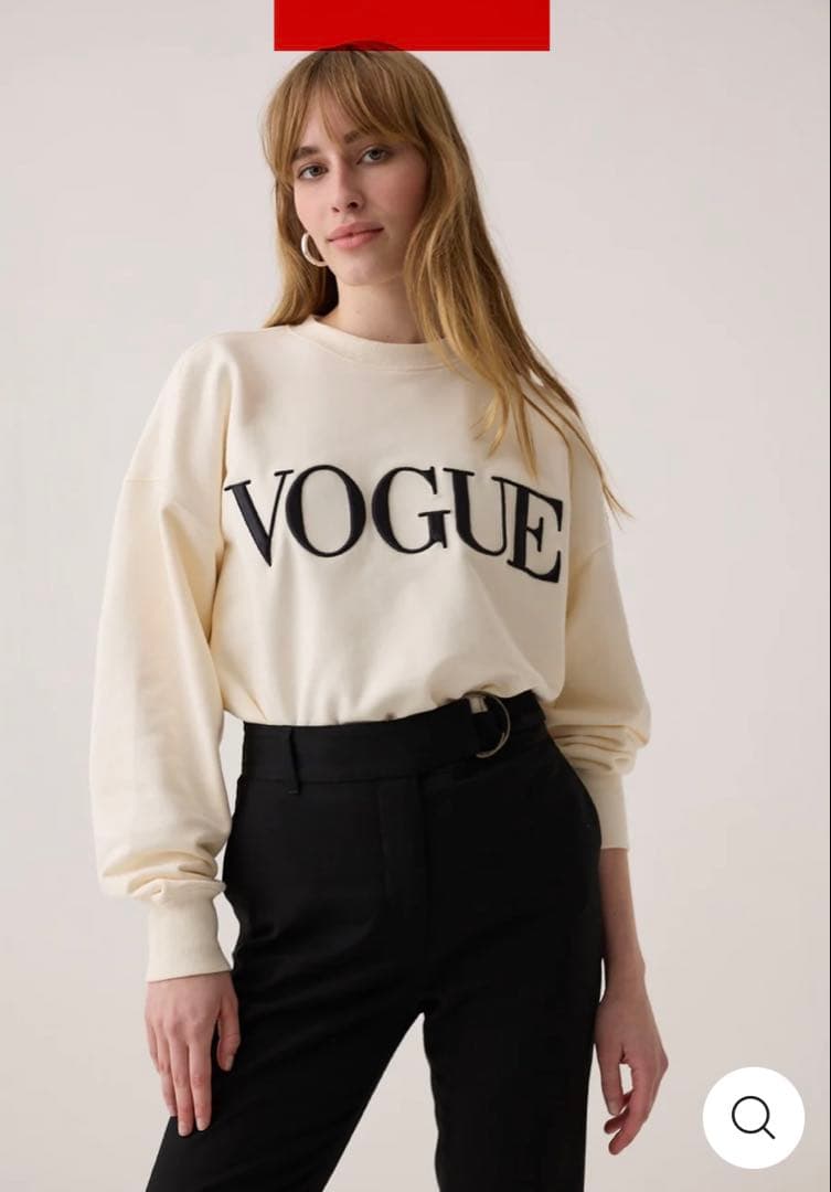 文太さま専用 新品 VOGUE ロゴ刺繍スウェット クリーム Sサイズ - メルカリ