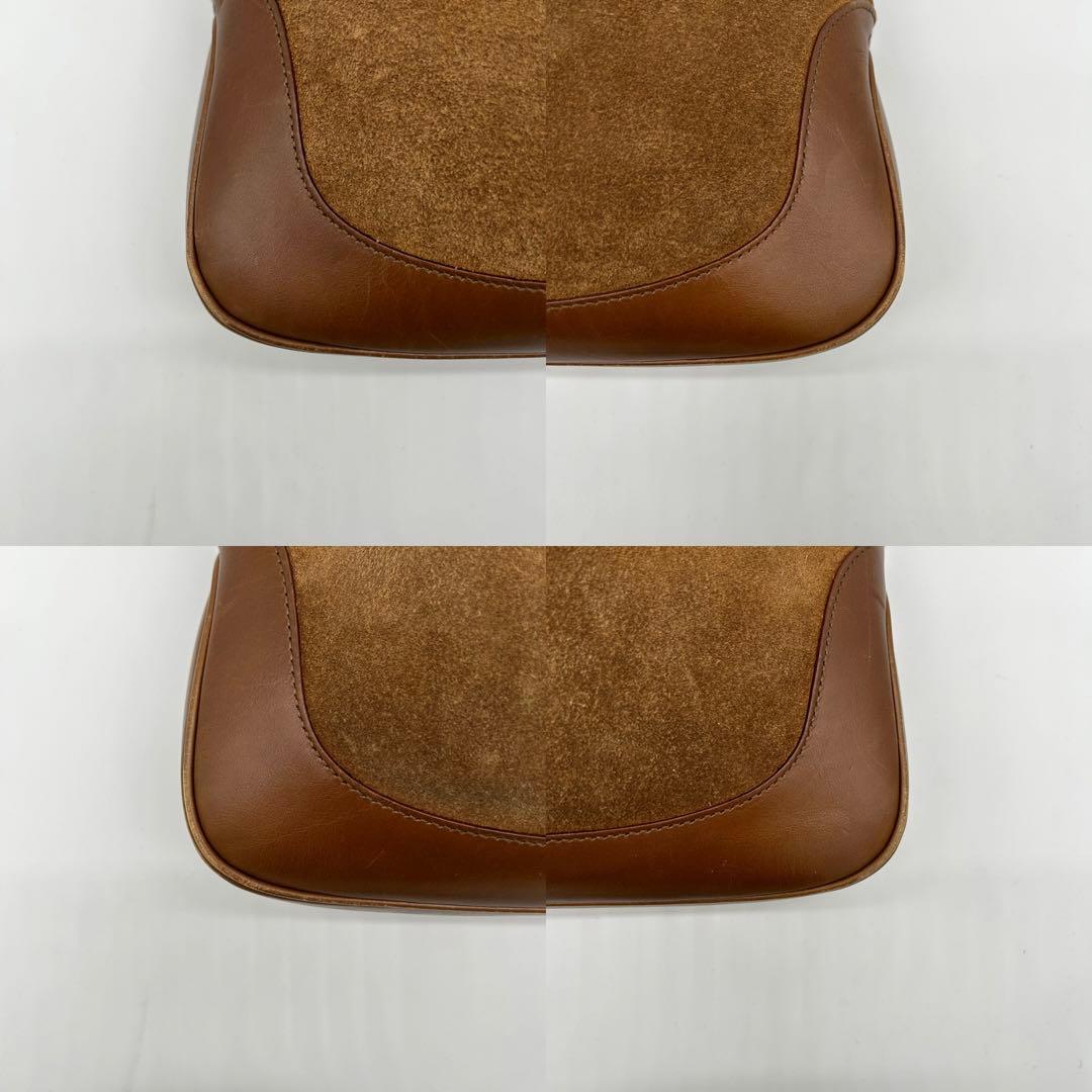 美品】グッチ ジャッキー ショルダーバッグ シェリーライン スエード