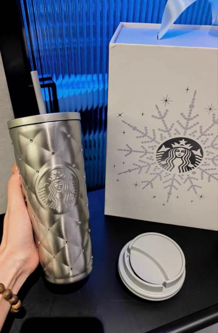中国スターバックス ステンレスタンブラー ラインストーン