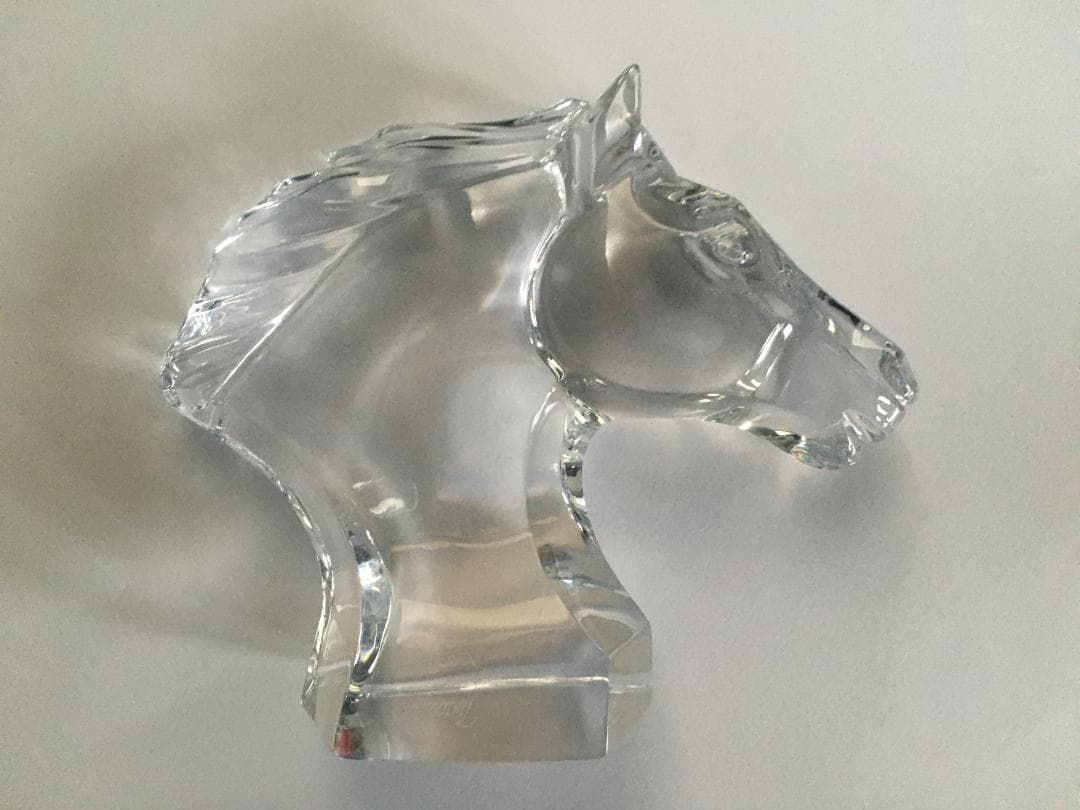 バカラ 馬の置物 午 クリスタル フィギュリン 11.5cm