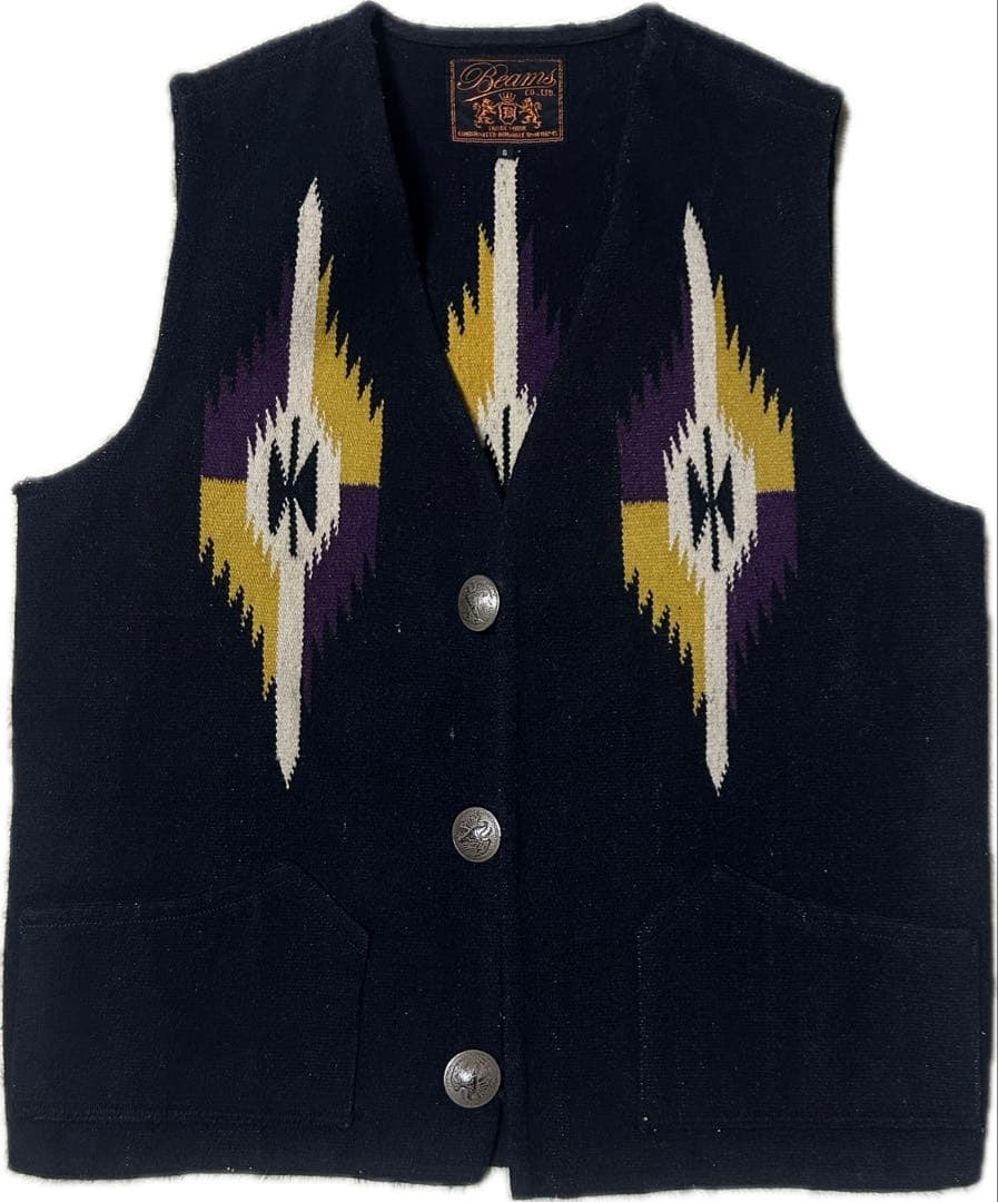 BEAMS 東洋 インド製 CHIMAYO ラグ チマヨ ベスト コンチョ - メルカリ