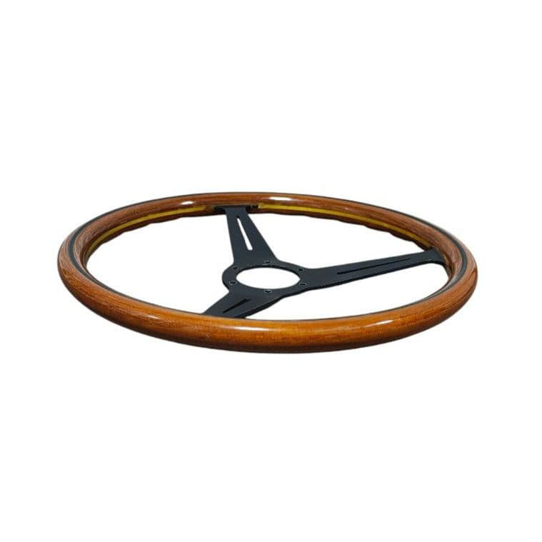 ★廃盤希少★ナルディ クラシックウッドステアリング ブラックスポーク　36.5Φ