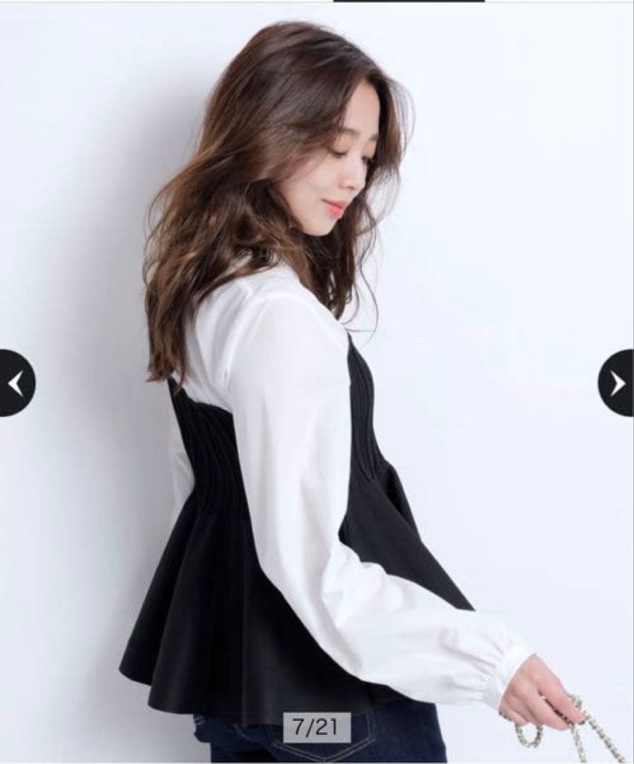 新品】ジャスグリッティー シャツレイヤードライクニット - メルカリ