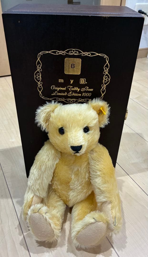 シュタイフ社 カネボウ コラボmyB オリジナルテディベア 非売品　懸賞当選品 カネボウ・マイブランケット「my B.」＊ 抽選当選品ベア ＊ カネボウ
