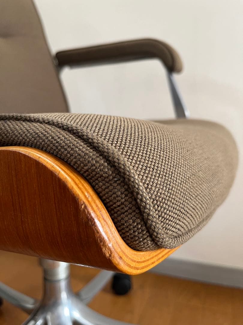 ヴィンテージ プライウッド デスクチェア ミッドセンチュリー レトロ