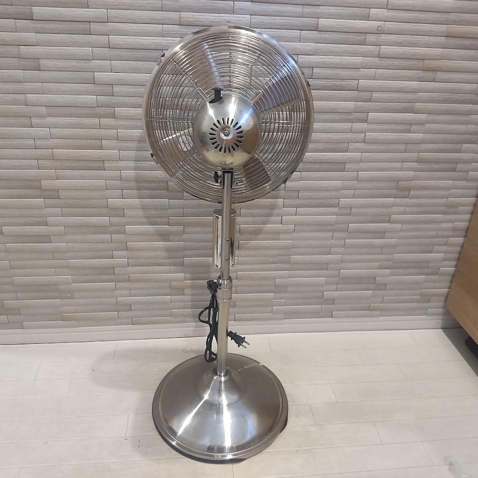 阪和 アンティーク風 シルバー調仕上げ メタルリビングファン 扇風機