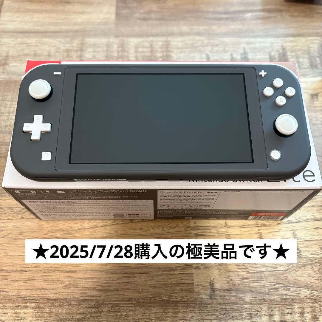 Nintendo Switch Lite グレー 本体 完備品 ケース 保証書付 Nintendo Switch Lite グレー 本体 ハードケース付き - メルカリ